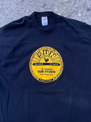 Vintage 1990's Sun Records Studio Graphic Logo T-Shirt XXL • $27.96