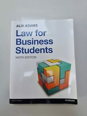 Law For Business Students By Alix Adams (Paperback 2016) • £5