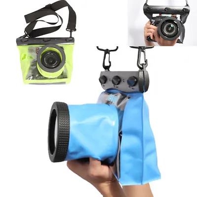 Underwater Photography DSLR Camera Waterproof Bag Case Diving Floating Swimming • $30.32