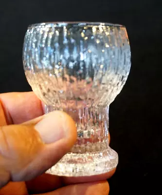 $22 • Buy Beautiful Iittala Finland Ultima Thule Kekkerit, Timo Sarpaneva Snapps Glass