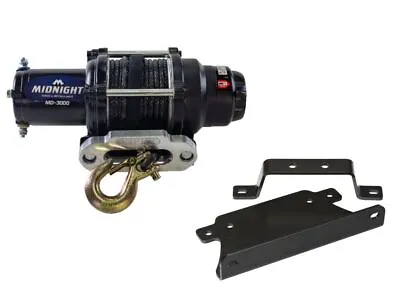 Viper 50 Ft Winch 3000 Lb Black W/ Mount For Can-Am Outlander Max 400 2004 • $229.98