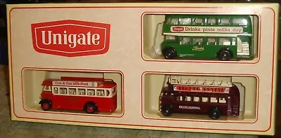 £14.75 • Buy 3 Piece Unigate  Ltd Ed Bus Set Inc Bristol Lodekka, Aec Regal, Aec Regent Buses