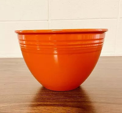 Vintage Fiestaware Nesting Bowl #6 Original Orange Radioactive Rings Fiesta • $95