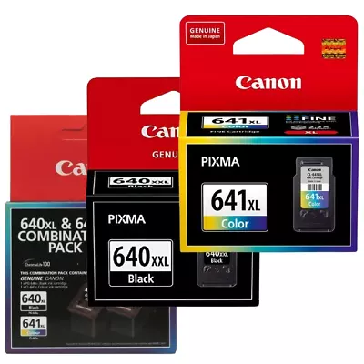 Canon GENUINE PIXMA PG640 CL641 XL XXL Black/Color Inkjet Ink Cartridge • $74.95