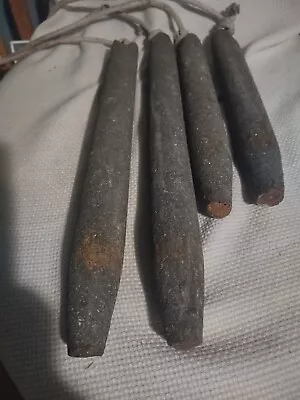 2-5 Lb. And 2-7 Lb. Antique Vintage Cast Iron Window Sash Weights 12.5 &16.5 In. • $13.99