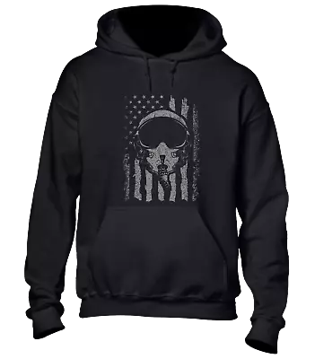 £20.99 • Buy Fighter Pilot Helmet Usa Hoody Hoodie Plane Raf Air Force Army Design Gift Top
