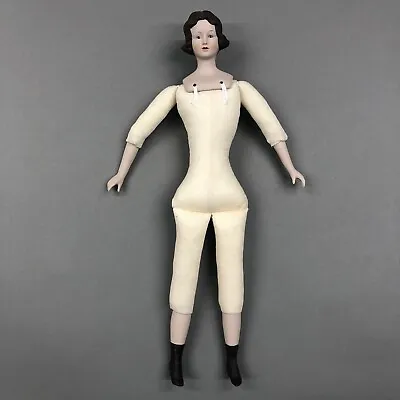 Vintage Shackman Bisque Porcelain Doll Cloth Body “Jo”  19” Japan ❤️ • $22.09