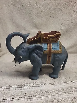 Vintage Cast Iron Mechanical Bank Circus Elephant Coin Metal Piggie Bank • $32.99