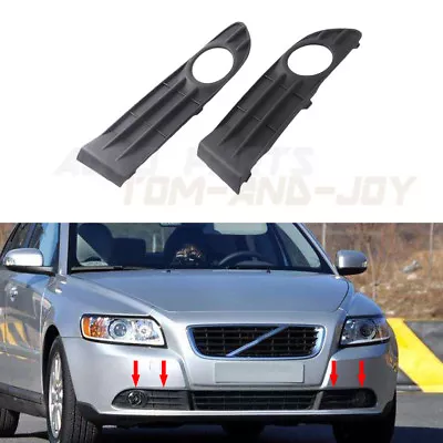 LEFT +RIGHT Front Fog Light Lamp Grill Cover For VOLVO S40 07-12 New • $30.03