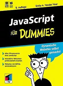 JavaScript Für Dummies By Emily A. Vander Veer | Book | Condition Very Good • £11.94