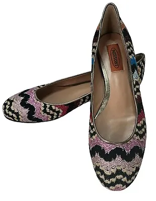 Missoni Ballet Flats US 8.5 EU 38.5 Made In Italy Mint NOT TARGET • $179