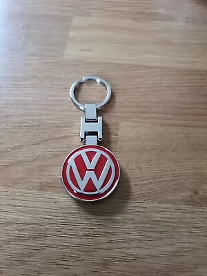 Genuine RED&SILVER  Volkswagen Metal  Keyring Golf Polo Tiguan • $10.72