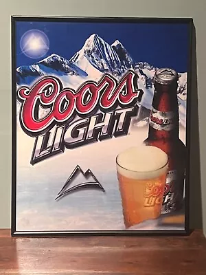 RARE COORS LIGHT BEER- 9 Scene MOTION Light Bar Sign! See Video! Don’t Miss It! • $198