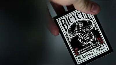 NEW SEALED Ellusionist Bicycle Playing Cards Black Deck Tigers Poker 8244-Q • $12.99