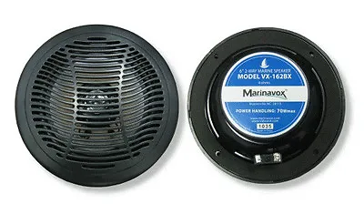 6  2-Way Woofer + Tweeter Marine Speaker PAIR High Power VX-162BX NEW 140W Total • $32.95