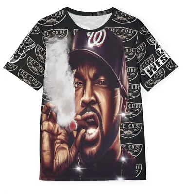 RARE Ice Cube All-Over Shirt Westside Rap Hip Hop E40 Too Short Snoop Dr Dre • $39.99