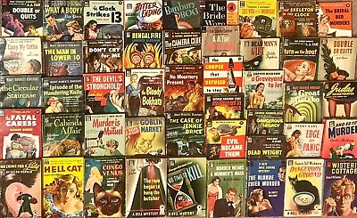 DELL BOOKS -MURDER/MYSTERY MAPBACKS/PAPERBACKS 1940s-1950s - YOU PICK & CHOOSE! • $29