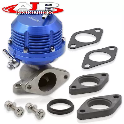 Blue Turbo Manifold Pressure Wastegate Bypass 35mm / 38mm + 8 Psi Boost Spring • $34.99