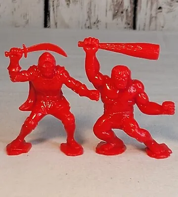 Vtg Monster In My Pocket Lot Of 2 Red Orc/Hulk Man & Sword Knight Monster • $12.90