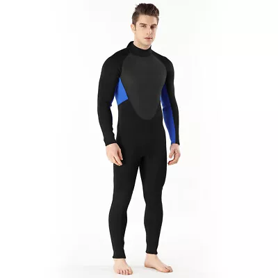 New Mens Full Wetsuit 3mm Size 2XLS (2XL Short XXLS) Fits: 195-215 Lbs • $69.99