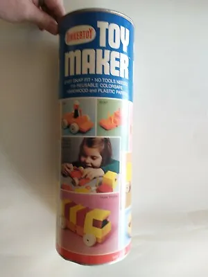 Vintage 1960s Tinkertoy-Toy Maker- No.464-Cylinder Package W/ Instructions-RARE • $19.88