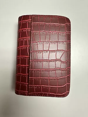 Red Mundex 6-Ring Planner Organizer - Mundi 8 X5 X2  W/ Calculator Wallet - New • $32.99