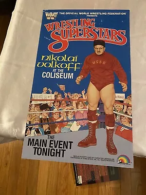 Rare Vintage Ljn 1985 Series Figure Poster Nikolai Volkoff!!! Rare!!! • $10