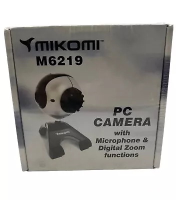 Mikomi M6219 Pc Camera With Built In Microphone & Digital Zoom Functions - BOXED • £11.99