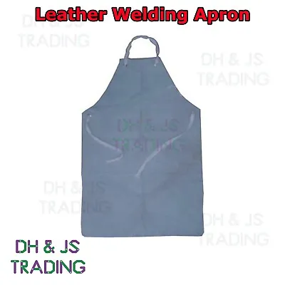 Leather Apron Welders Blacksmith Carpenters Leather Apron Grey Heavy Duty • £11.95