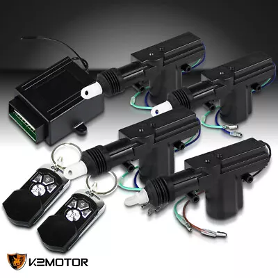 Fits Car Central Power Door Lock Unlock Actuator Remote Kit 2 Keyless Entry 4 Dr • $20.81