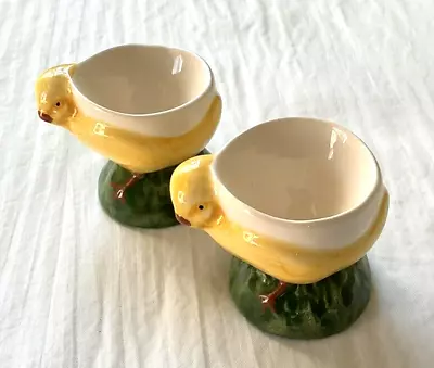 Vintage Egg Cups - Yellow Chicks • $17