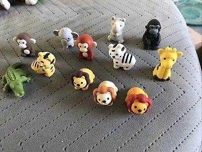 £4.99 • Buy 12 Novelty IWAKO Japanese Puzzle Eraser Rubber Bundle  - Animals Safari