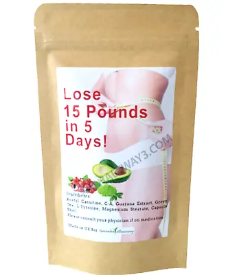 £8.99 • Buy Lose 15lbs In 5 Days-strongest Diet Pills For Slimming And Fast Weight Loss Pill