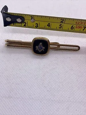 Krementz Tie Bar W/ Masonic Symbol 6.5 Inches Long  • $36