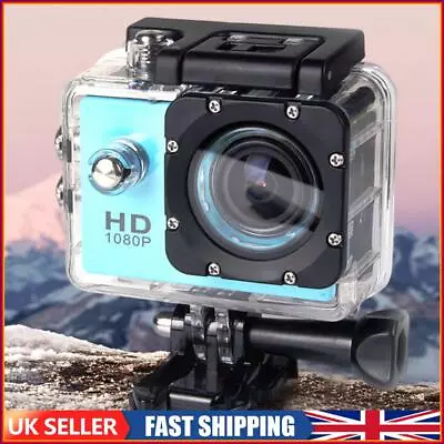 Underwater Camera HD 1080P 2.0inch Screen Sports Camcorder Waterproof(Blue) • £12.49