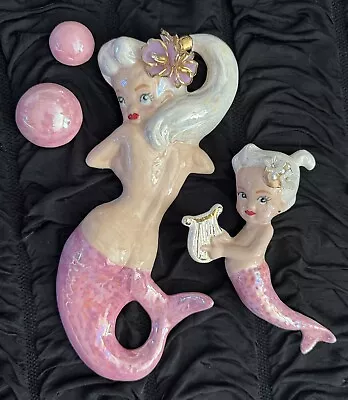 *RARE*Vintage Inspired Mermaids Pinup Wall Pieces • $65