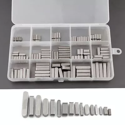 140PCS Professional Parallel Drive Shaft Key Round Ended Feather Key With Case • $12.29