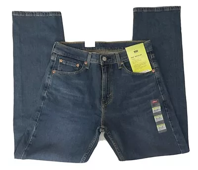 Men's Levi's 505 REGULAR FIT JEANS FLEX ECO Dark Wash Stretch Style 5052141 • $39.50