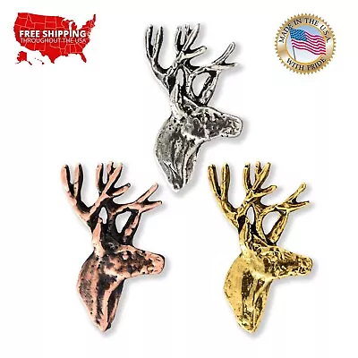 Creative Pewter Designs Mule Deer Side View Lapel Pin Or Tie Tack M010MP • $16.99