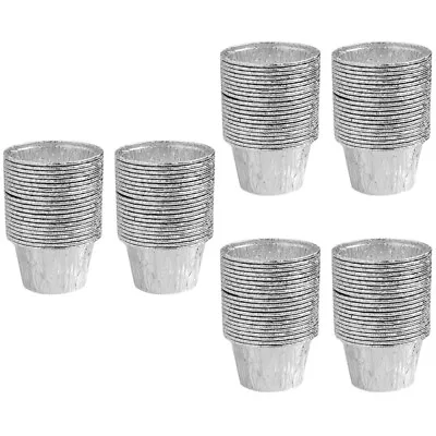  75 Pcs Makers Cake Cups Foil Muffin Liners Egg Tart Mold Dessert • £15.49