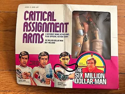 Six Million Dollar Man Critical Arms Assignment Kenner With Box; Worn Sleeves • $40