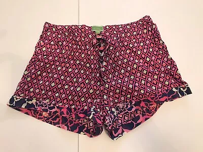 Vera Bradley Pink Blue  Women’s Size M Cotton Lounge Pajama Shorts.   V • $8