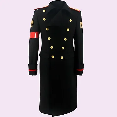 New Black Michael Jackson Military Trench Wool Men Coat Fashion Style Fast Ship • $227.76