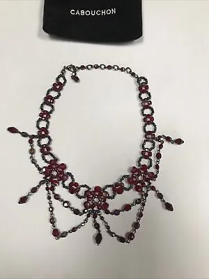 Cabouchon 14 Inch Red Stone Necklace • £2.75