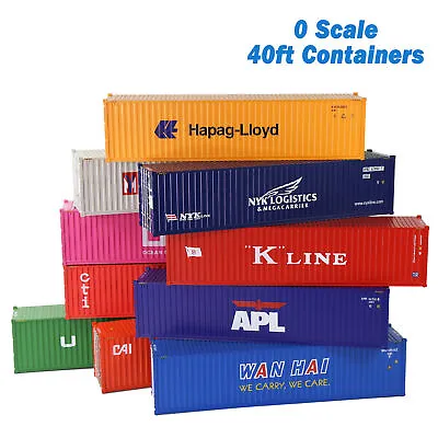 1pc O Scale 40ft Shipping Container Model Railway 1:48 40 Foot Container C4340 • $19.99