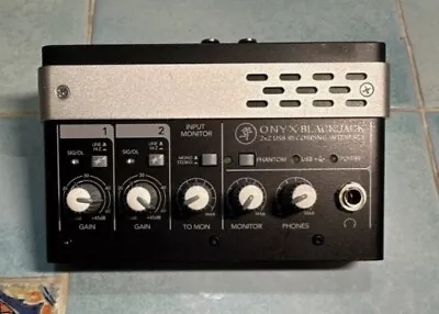 Mackie Onyx Blackjack 2x2 USB Audio Recording Interface Preamp Tested Free Ship • $26