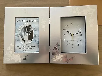 Photo Frame With Clock 3.5  X 5  - New In Package • $3.99