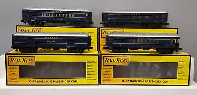 MTH 30-6262 O Wabash RailKing O-27 Madison Passenger Car Set (Set Of 4) EX/Box • $155.03