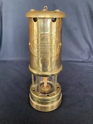 Vintage British Coal Mining Company Lantern Oil Lamp Wales U.k.  • $47.50