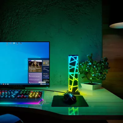 RGB LED Night Light Bedside Mood Lighting Acrylic Desk Lamp W/ Remote Control • $20.59